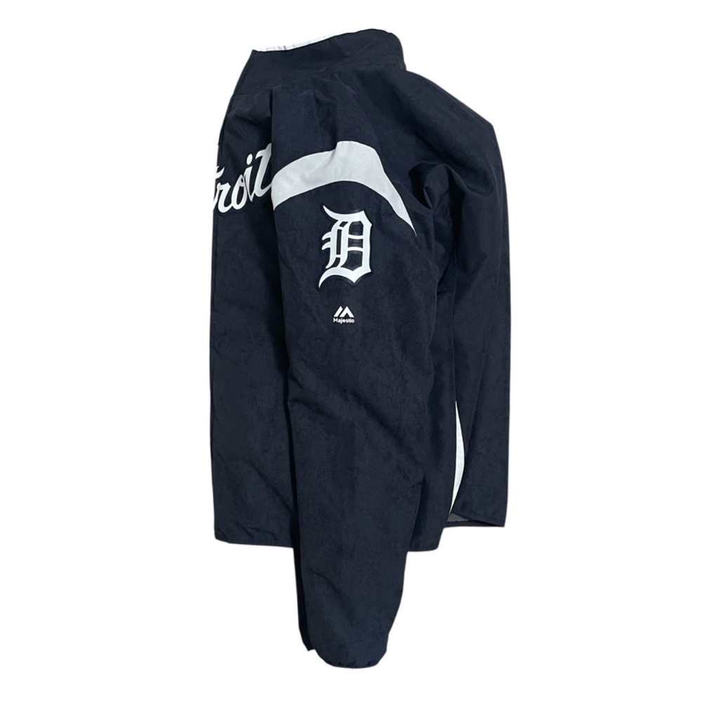 Majestic Thermabase MLB Detroit Tigers Jacket Navy Medium - Picture 3 of 13
